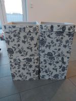 Dröna Aufbewahrungsboxen schwarz/weiß Blumenmuster Nordrhein-Westfalen - Pulheim Vorschau