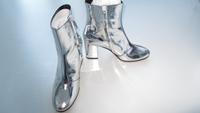 BALENCIAGA Stiefeletten Stiefel Ankle Boots silber Leder NEU G 40 Berlin - Dahlem Vorschau