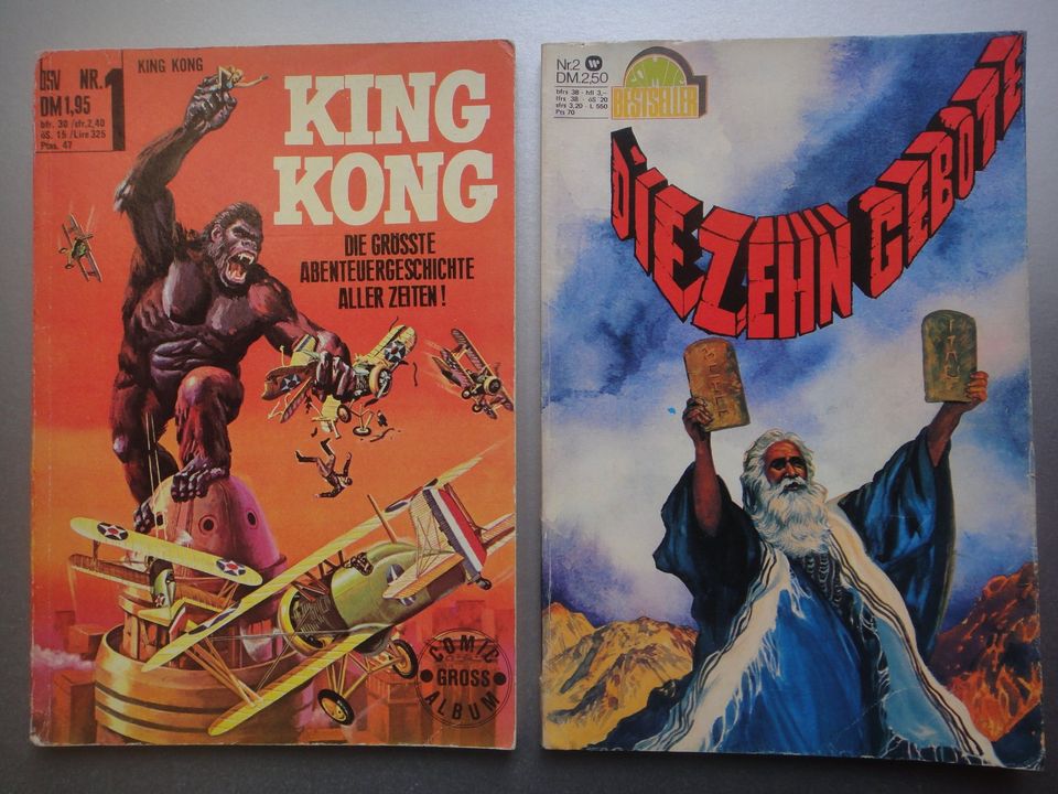 2 x Alben: King Kong. BSV 1970. + Die Zehn Gebote. Williams 1973. in Wiesbaden