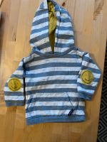 Sterntaler Kaputzenpullover Hoddie Smiley gestreift grau gelb 74 Wandsbek - Hamburg Bramfeld Vorschau