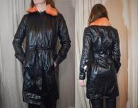 Pepe Jeans Lack Trenchcoat Mantel schwarz Fake Fur Neon orange Berlin - Neukölln Vorschau