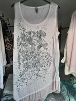 Tredy Top mit Strass rosé asymmetrisch 44 Hessen - Rimbach Vorschau