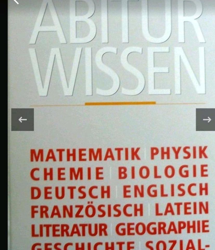 Abiturwissen - Weltbild Kolleg - 9 Bände  Mathematik  Physik  Bio in Bad Kissingen