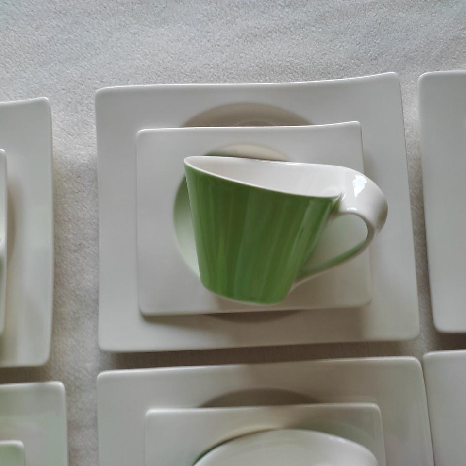 Kaffeegedeck Cappuccinogedeck VILLEROY & BOCH New Wave Grün in Sinsheim