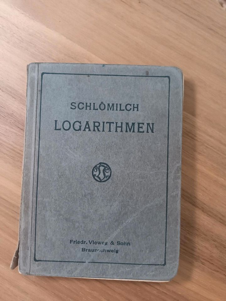 Buch "Logarithmen" von Dr. O. Schlömilch, alt in Hamburg