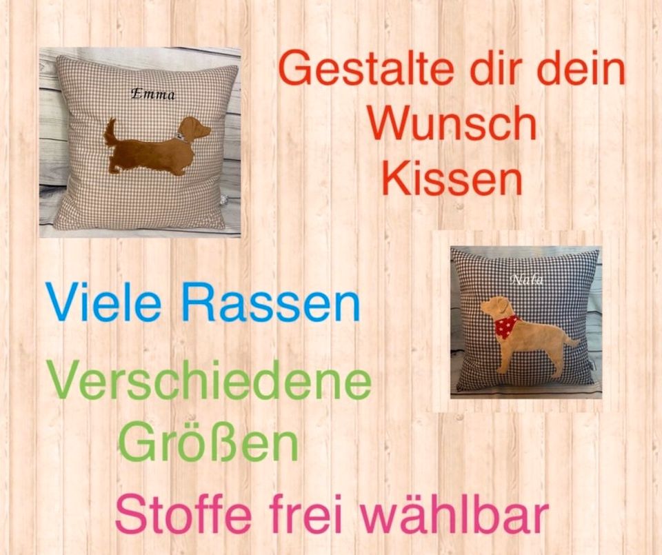 ❤️ DACKEL Kissen Unikate Handmade Geschenk Idee mit ❤️ in Lohe-Rickelshof