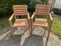 Teak Teakholz Gartenstuhl stapelbar Armlehne massiv #4# Nordrhein-Westfalen - Lohmar Vorschau