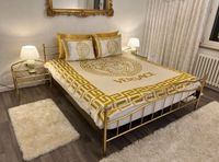 Schlafzimmerbett mit Nachttische und Himmel Gold Nordrhein-Westfalen - Marl Vorschau