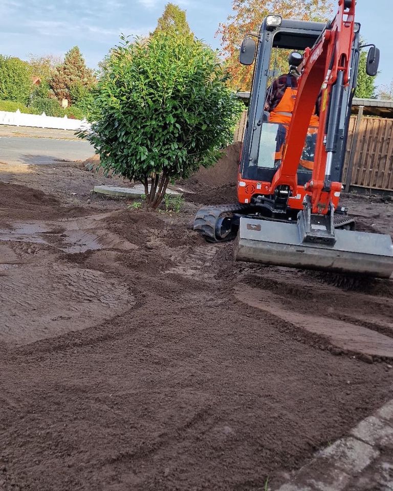 Minibagger mieten, Baggerarbeiten, Bagger leihen, Drainage in Bremerhaven