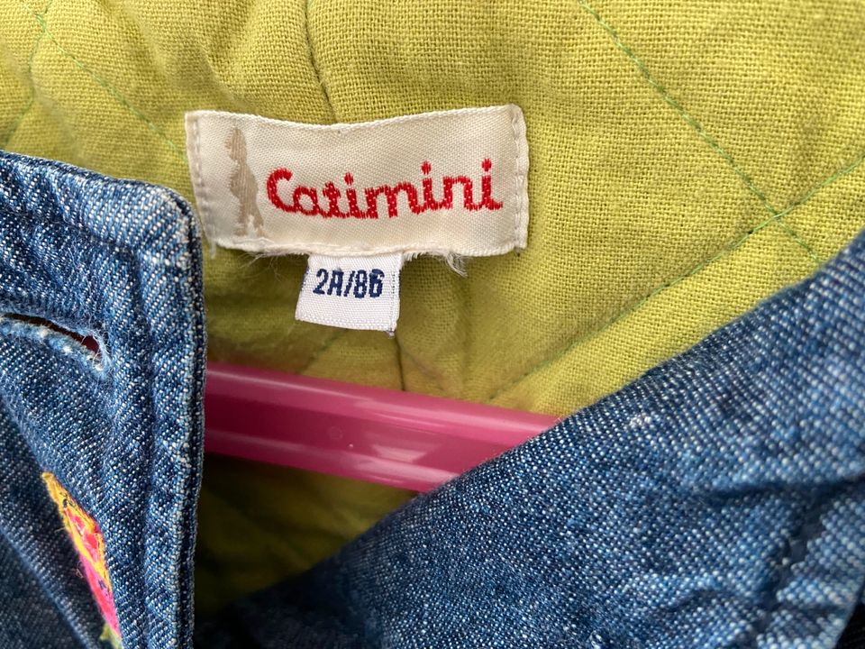 Süsser gefütterter Kinder Jeans Mantel von Catimini Gr. 86 in Goslar
