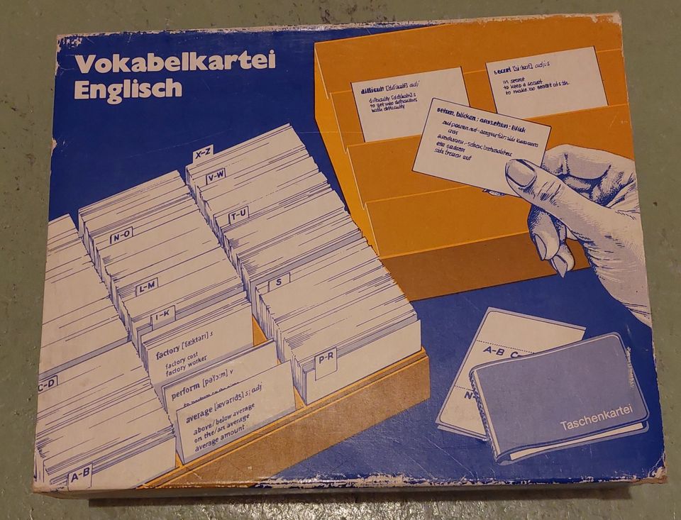 Vokabelkartei Englisch zum Englischlernen für Schüler in Stuttgart
