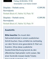 2 bzw. 4 Adelle Tickets Parkett / 2. August Nordrhein-Westfalen - Troisdorf Vorschau