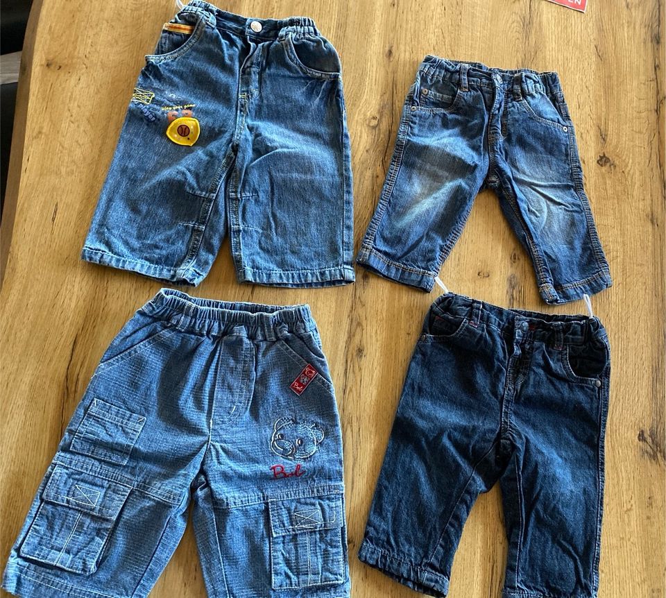 4 Jeanshosen, Jeans, Größe 68, Blue Seven, C&A, usw. in Zaberfeld