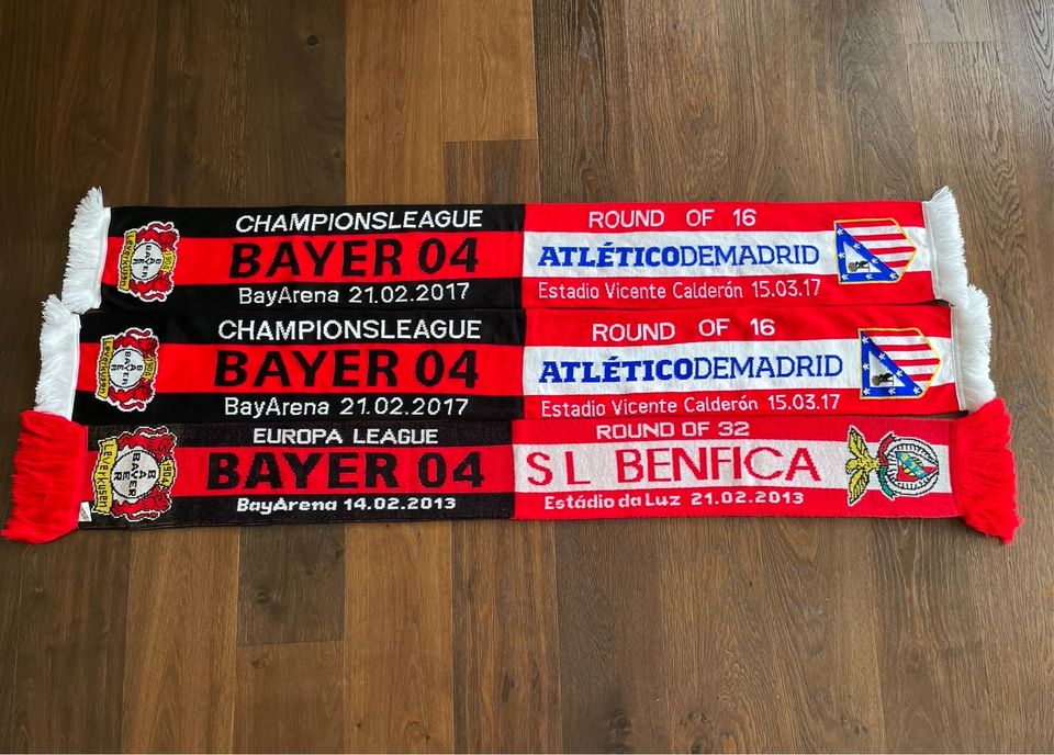 3 Bayer 04 Leverkusen Fanschals Fußball neuwertig in Wülfrath