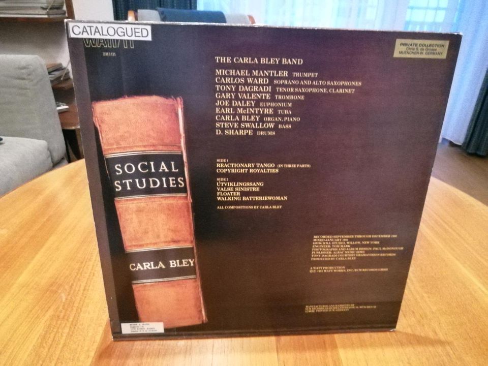 Carla BLEY "Social Studies" LP VINYL 33" in Landshut