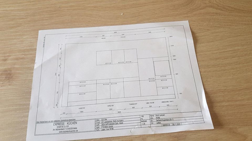 Küche Hochwertige mit Geräte alles neu in Esterwegen