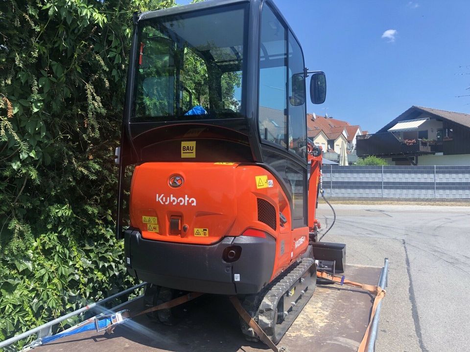 Minibagger Kubota KX 16 zu vermieten; , Baumaschinen, Wochenmiete in Abensberg