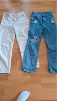 2 Jeans Größe S bzw 34 natur und blau Mädchen / junge Frau Thüringen - Themar Vorschau