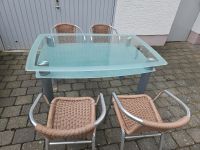 Gartenmöbel Glastisch mit 4 Stühlen Bayern - Illertissen Vorschau