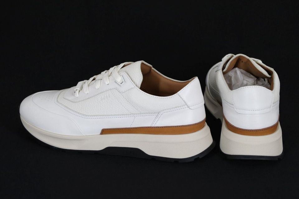 HUGO BOSS Sneaker, Mod. Zac_Runn_grna, Gr. 42, Open White in Cölbe