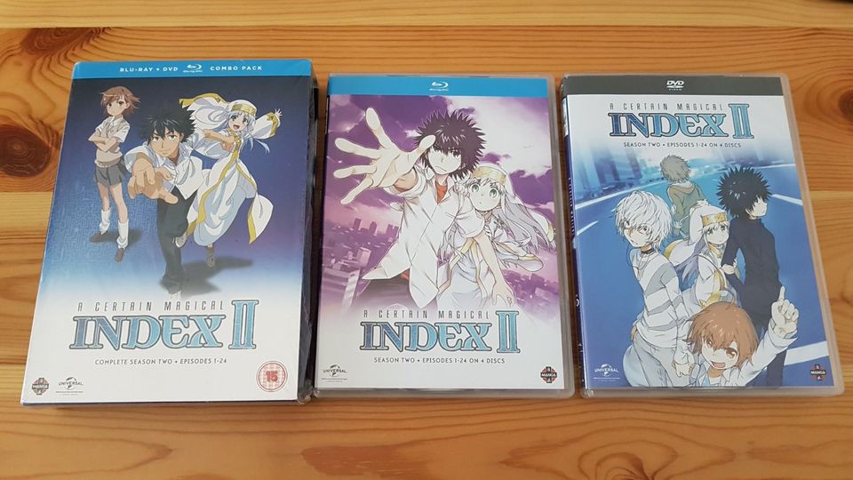 A Certain Magical Index Season 1-2 Bundle Blu-ray/DVD Anime NEU in Stuttgart