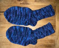 Ein Paar Socken in Blau/Schwarz, Handarbeit, Gr. 36/37, neu! Bayern - Scheidegg Vorschau