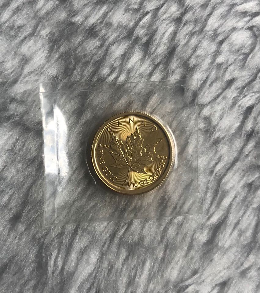 Maple Leaf Goldmünze - 5 Dollars Kanada in Düsseldorf