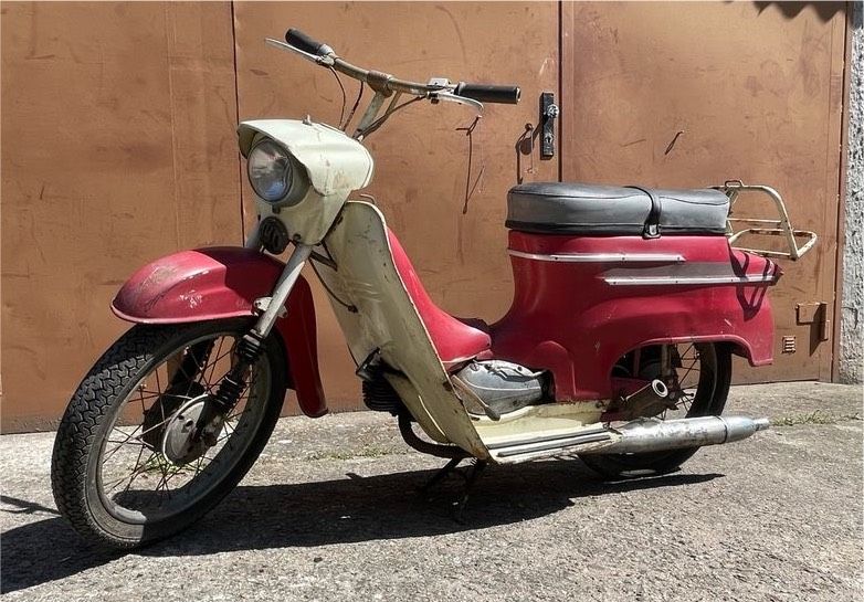 Jawa 555 Mustang Moped mit Knieblech Patina Simson S51 S50 50ccm in Eberswalde