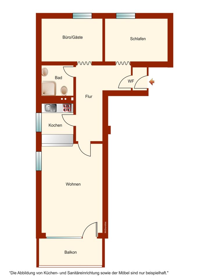 Charmante Renovierungsgelegenheit! Hochparterre-Whg. mit 3 Zimmern auf ca. 66m² in ruhiger Lage in Grömitz