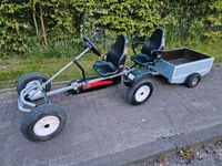 Berg Kettcar Gokart extra AF silber mit Soziussitz + Anhänger Nordrhein-Westfalen - Laer Vorschau