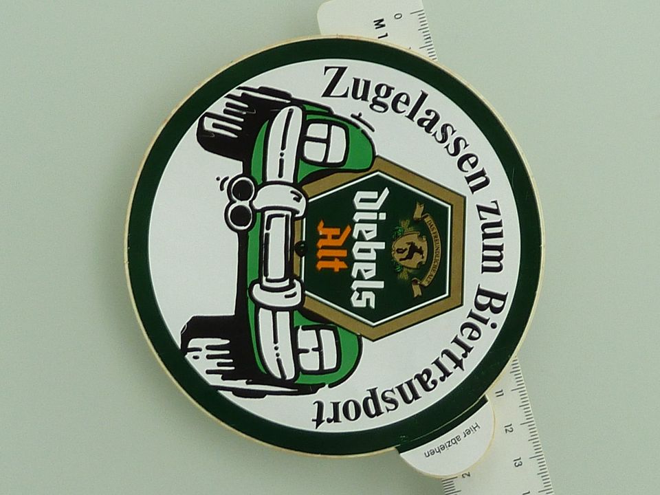 Aufkleber/Sticker: Diebels Alt - Zugelassen Zum Biertransport in Geldern