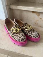 Stylische Loafer aus echtem Leder – Rosa mit Leo-Muster – Gr. 37 Nordrhein-Westfalen - Langenfeld Vorschau