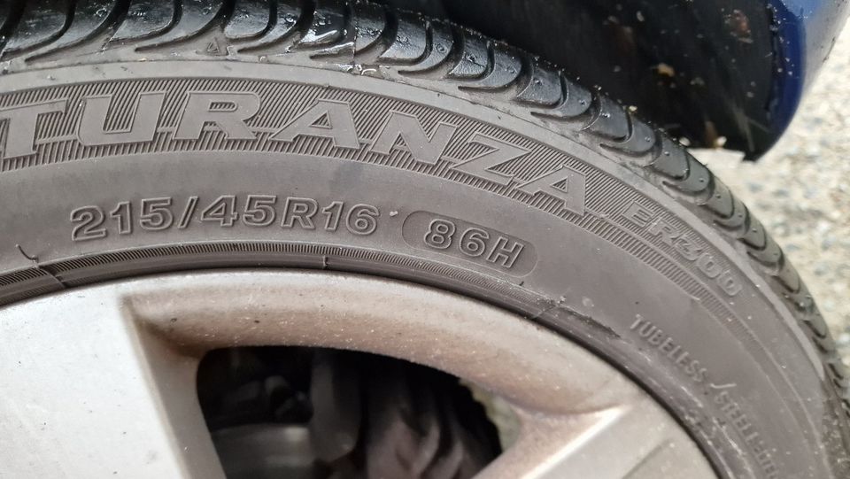 4x Sommerreifen Bridgestone Turanza ER300 - 215 45 R16 86H in Berlin