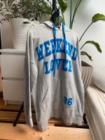 Hoodie grau blau Weekend Lover XS/S/M sehr oversize Dortmund - Wickede Vorschau