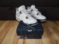 Nike Air Jordan 4 Retro Schuhe Sneaker Gr. 42 / 8,5 weiss blau Nordrhein-Westfalen - Lotte Vorschau