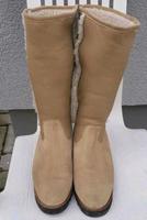 Vibram damen megaleichte Lammfellstiefel gr.41 beige West - Höchst Vorschau