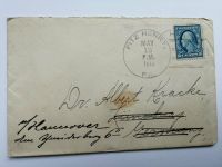 USA Postage, 1912, kl. Brief mit Briefmarke 5 Cents, blau Nordrhein-Westfalen - Lippstadt Vorschau