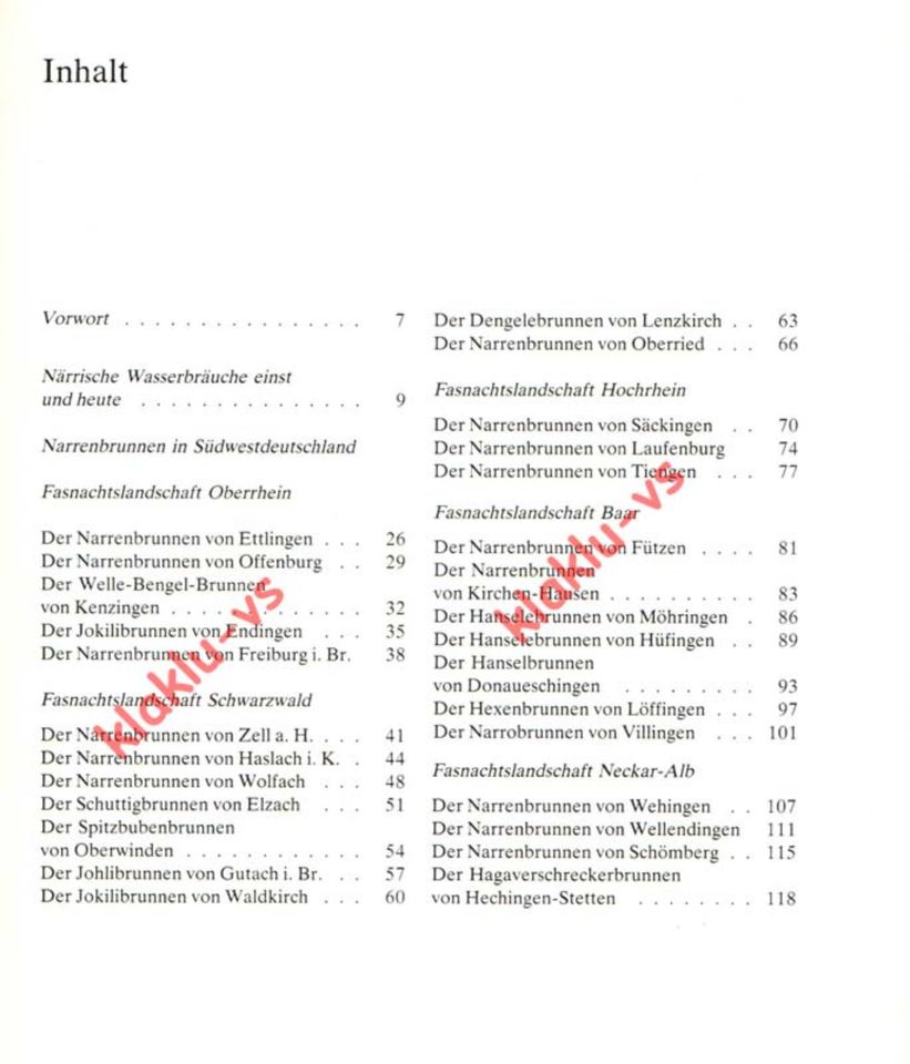 FASNET FASNACHT - BUCH: NARRENBRUNNEN - VILLINGEN, ELZACH U.A. in Villingen-Schwenningen