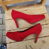 Paul Green damen Pumps gr.40,5 rot ,Wildleder West - Unterliederbach Vorschau