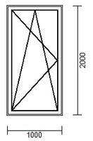 Balkontür 1000x2000mm 100x200cm 3-fach verglast Weiss Neu  Li/Re Sachsen-Anhalt - Köthen (Anhalt) Vorschau