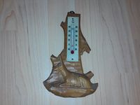 Antikes Holz Thermometer, Karl Bohl, Bad Salzungen, Reh Niedersachsen - Coppengrave Vorschau