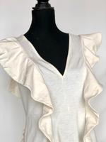 Super süßes Kleid mit Volants Gr. 42 in Creme Hessen - Schaafheim Vorschau
