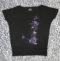 EMP Full Volume T-Shirt Lila Blumen Schmetterlinge Gr. S Oversize Rheinland-Pfalz - Grünstadt Vorschau