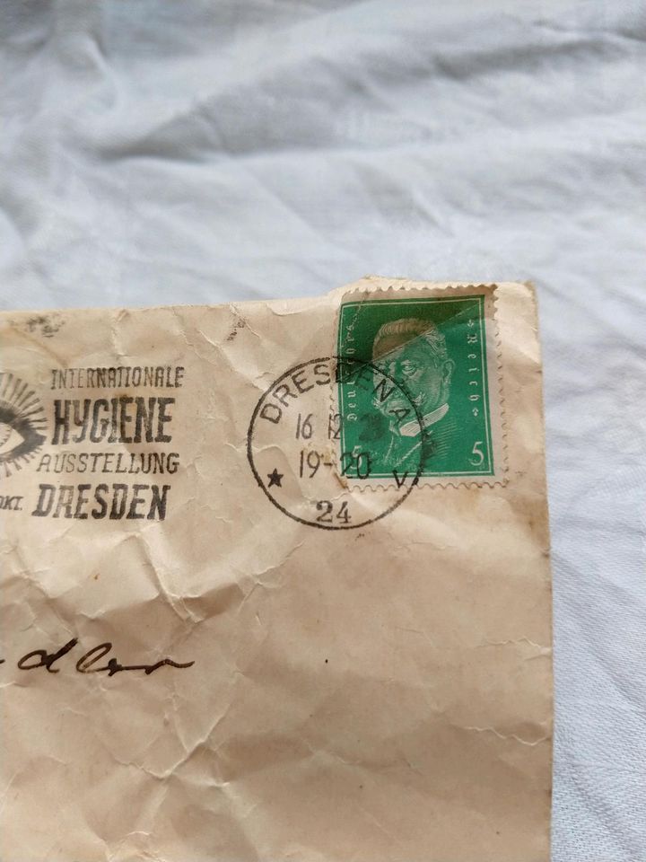 Briefmarke 5Pfennig grün Deutsches Reich in Bonn