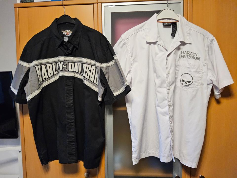 Harley Davidson Herren Hemd Werkstatt Kurzarm Gr. L wie neu in Schwanstetten