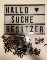 Lightbox(groß) mit vielen Buchstaben und Sonderzeichen Bayern - Erlangen Vorschau