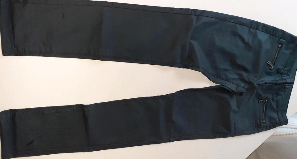 'pieces'☆Skinny Stretch-Jeans☆schwarz☆glänzend☆Gr. S☆ in Leinefelde-Worbis