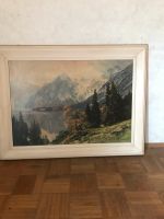 Bild gerahmt vom Königssee ca. 81 cm x 106 cm 60er Jahre Baden-Württemberg - Heddesheim Vorschau