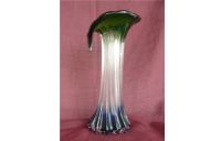 Design Glasvase - Blau Grün - H 19 cm TOP - Blumenvase Niedersachsen - Celle Vorschau