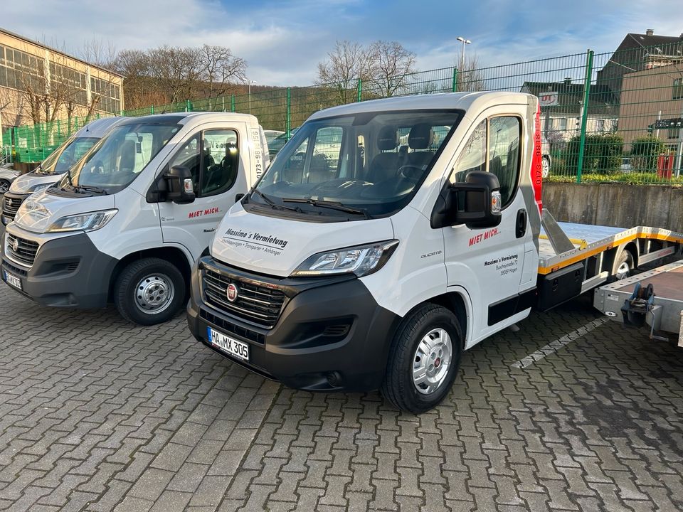 Fiat Ducato 4.4 T., Autotransporter, Abschlepper , Abschleppwagen , Miete, Leihen, in Hagen